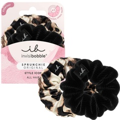 Резинка-браслет для волос invisibobble SPRUNCHIE The Iconic Beauties (леопардовая, черная)