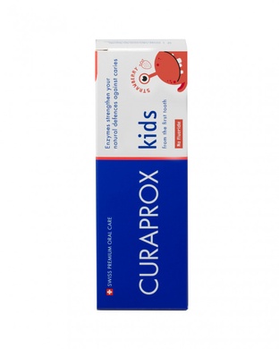 Дитяча зубна паста без фтору Curaprox Kids (полуниця), 60ml