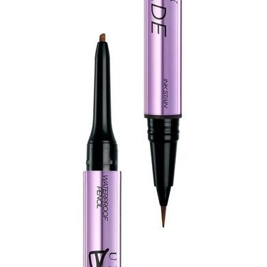 Карандаш и маркер для бровей 2 в 1 Urban Decay Brow Blade Ink Stain + Waterproof Pencil "Cool Cookie"