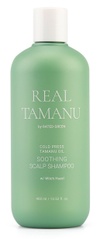 Заспокійливий шампунь для проблемної шкіри голови Rated Green Real Tamanu Cold Pressed Oil Soothing Scalp Shampoo, 400ml