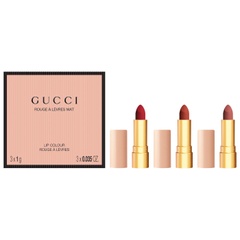 Подарунковий набір з трьох міні-помад Gucci Mini 3 Piece Matte Lipstick Festive Gift Set