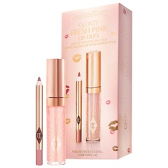 Набір Charlotte Tilbury Mini Glossy Pink Lip Gloss + Lip Liner Set - Fresh Pink