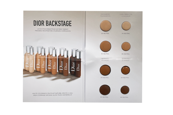 Пробник консилера Dior Backstage Face & Body Flash Perfector Concealer та тональної основи Dior Backstage Face & Body Foundation