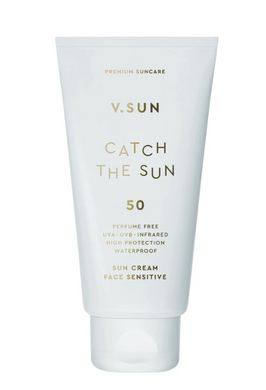 Сонцезахисний крем для обличчя V.SUN, sun cream face sensitive SPF 50 Perfume Free (для чутливої шкіри)