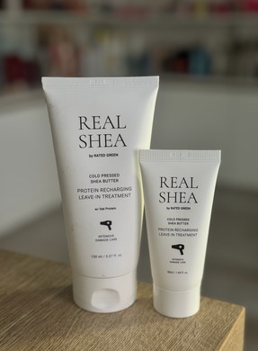 Восстанавливающий термозащитный крем для волос Rated Green Real Shea Protein Recharging Leave-in Treatment, 50ml