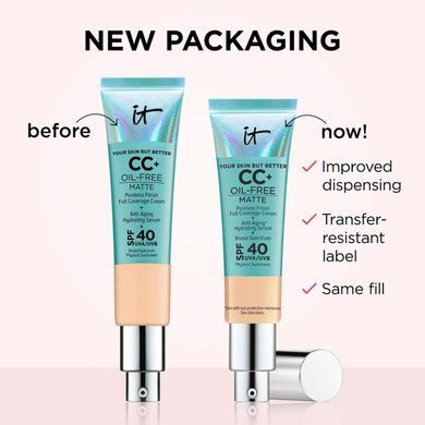 СС крем IT Cosmetics CC+ Cream Oil-Free Matte with SPF 40 - Light