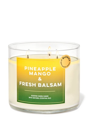 Свеча ароматизированная Bath and Body Works Pineapple Mango & Fresh Balsam