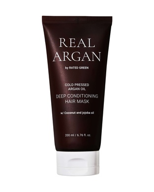 Глибоко кондиціонуюча маска з аргановою олією RATED GREEN Real Argan Deep Conditioning Hair Mask, 200ml