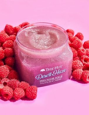 Цукровий скраб з малиною Tree Hut Desert Haze Shea Sugar Scrub, 510g