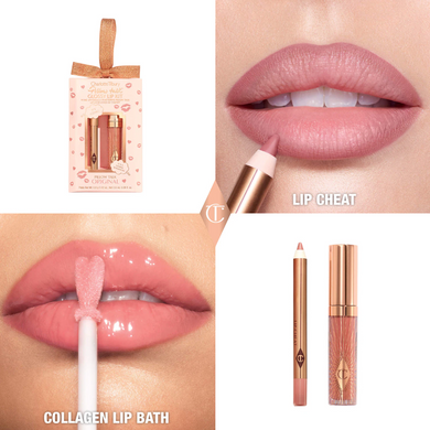 Набір для губ блиск і олівець Pillow Talk Glossy Lip Kit