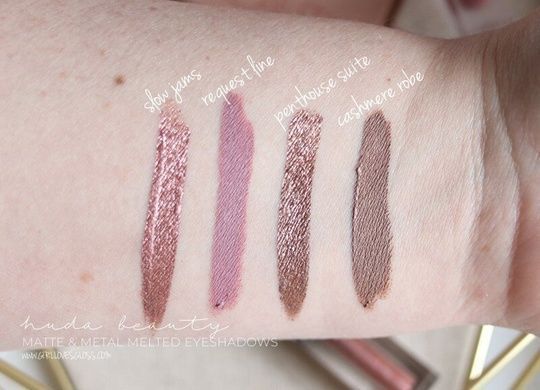 Кремовые тени HUDA BEAUTY Matte & Metal Melted Shadows - Request Line & Slow Jams