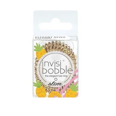 Резинка-браслет для волос invisibobble SLIM Fruit Fiesta Squeeze the Day (мерцающий желтый)