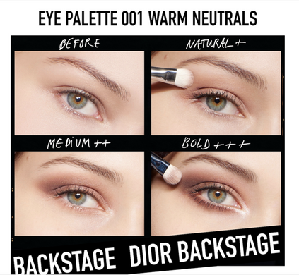 Палетка теней Dior BACKSTAGE Eyeshadow Palette - 001 WARM
