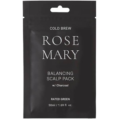 Балансирующая маска с розмарином Rated Green Rose Mary Balancing Scalp Pack Charcoal, 50ml