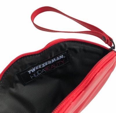 Косметичка губки с коллаборации Tweezerman и Huda Beauty