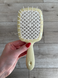 Расческа Janeke Superbrush With Soft Moulded Tips (нежно-желтый)