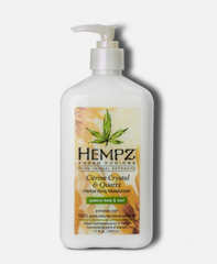 Молочко для тіла з мерехтливим ефектом "Кристал-Цитрус" Hempz Citrine Crystal & Quartz Herbal Body Moisturizer, 500ml