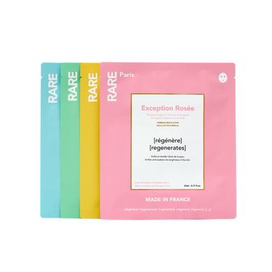 Набір з чотирьох масок для обличчя RARE PARIS Box of 4 Face Mask