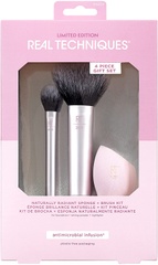 Набір із 4 предметів Real Techniques Naturally Radiant Sponge + Brush Kit