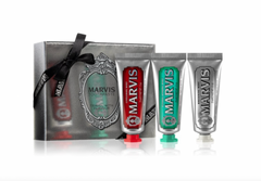 Подарочный набор с зубными пастами трех вкусов – классическая, отбеливающая, корица Marvis 3 Flavours Box, 25mlх3 шт