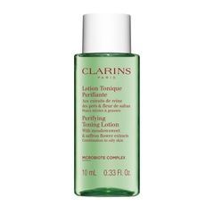 Тонизирующий лосьон с экстрактами таволги и гамамелиса Clarins Purifying Toning Lotion, 10ml