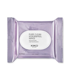 Скрабуючі серветки Kiko Milano PURE CLEAN SCRUB & PEEL